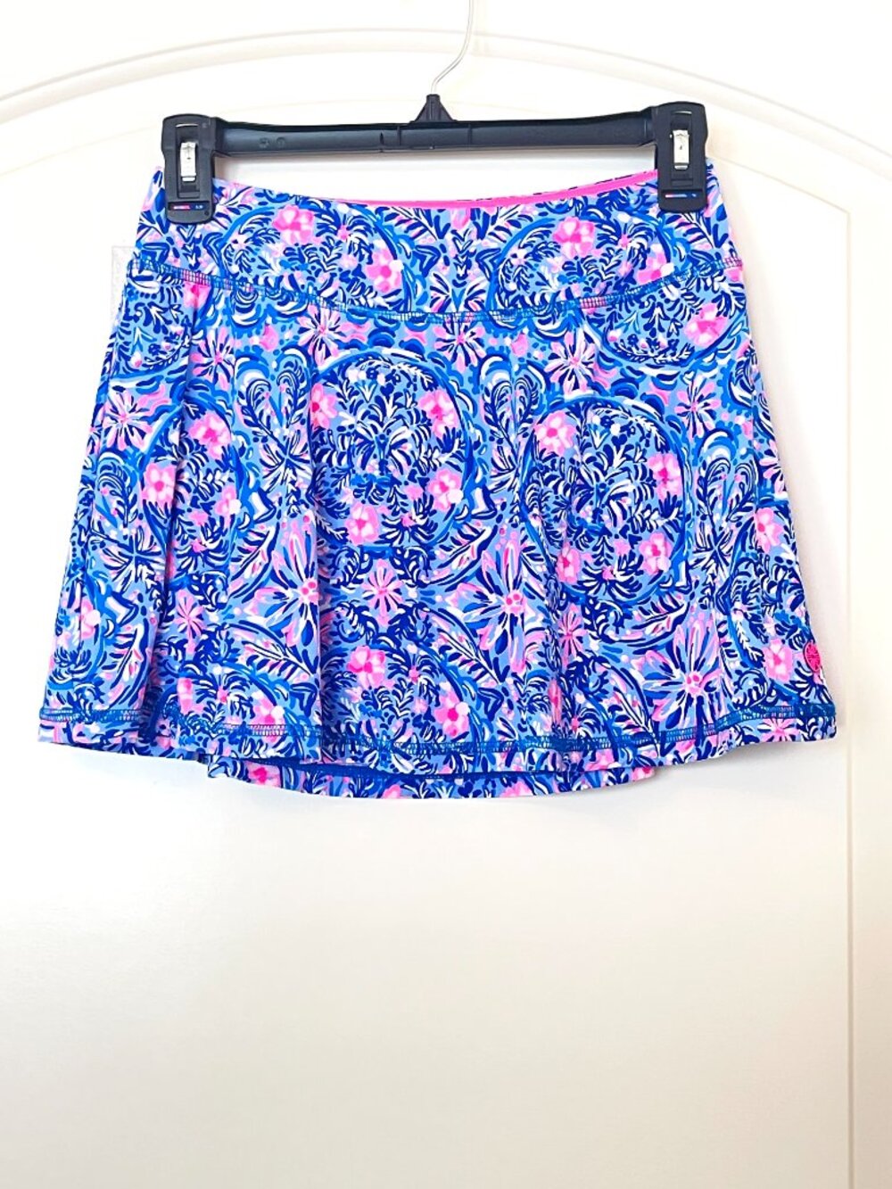 Lilly Pulitzer Luxletic Skort Aila Skirt Shorts Peri Blue Takin It Easy XS